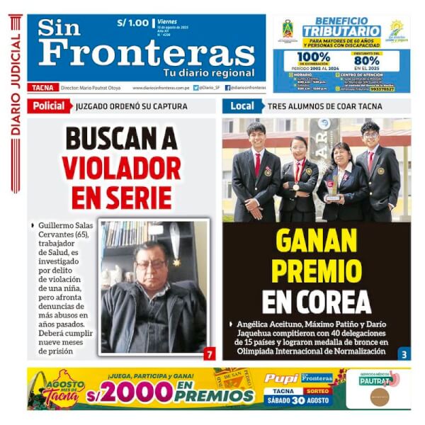 DIARIO SIN FRONTERAS TACNA
