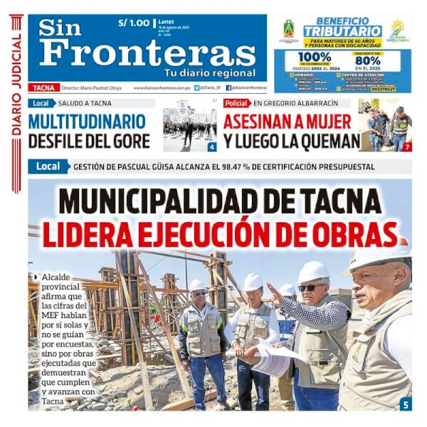 DIARIO SIN FRONTERAS TACNA
