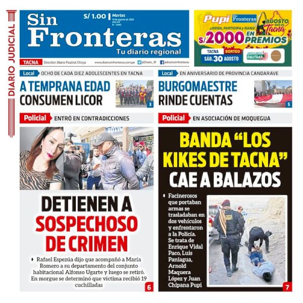 DIARIO SIN FRONTERAS TACNA