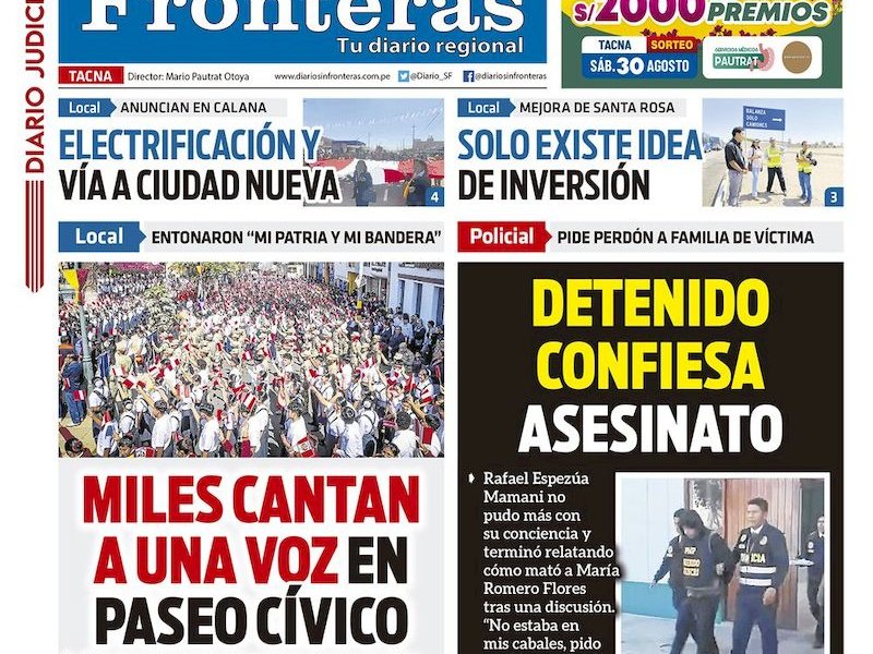 DIARIO SIN FRONTERAS TACNA