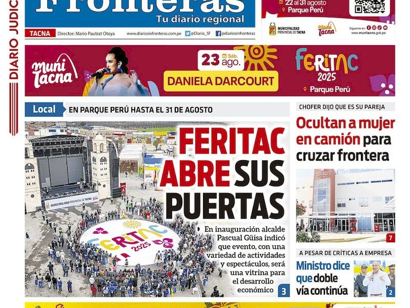 DIARIO SIN FRONTERAS TACNA