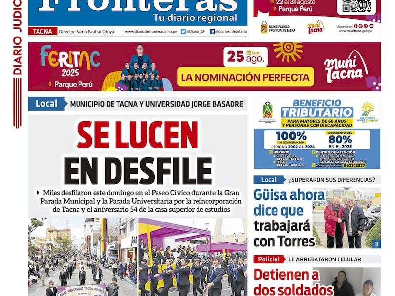 DIARIO SIN FRONTERAS TACNA