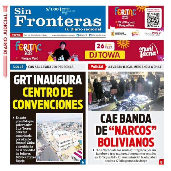 DIARIO SIN FRONTERAS TACNA