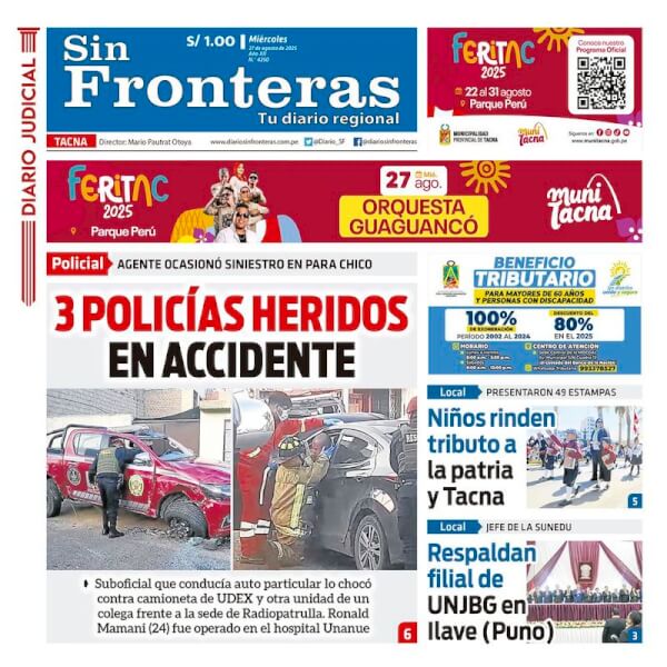 DIARIO SIN FRONTERAS TACNA