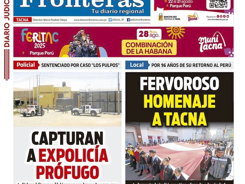 DIARIO SIN FRONTERAS TACNA