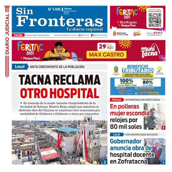 DIARIO SIN FRONTERAS TACNA