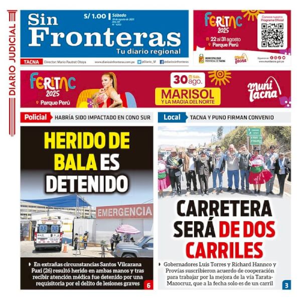 DIARIO SIN FRONTERAS TACNA