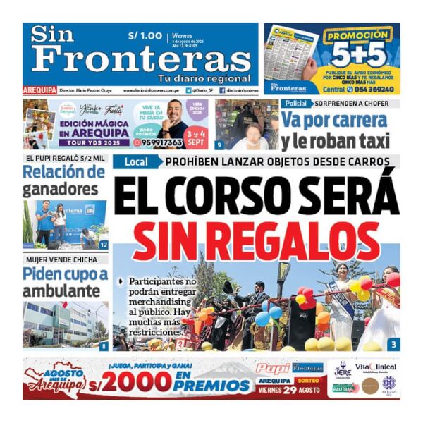 DIARIO SIN FRONTERAS AREQUIPA