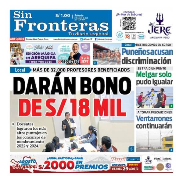 DIARIO SIN FRONTERAS AREQUIPA