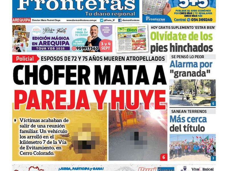 DIARIO SIN FRONTERAS AREQUIPA