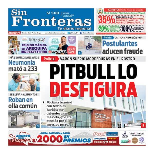DIARIO SIN FRONTERAS AREQUIPA