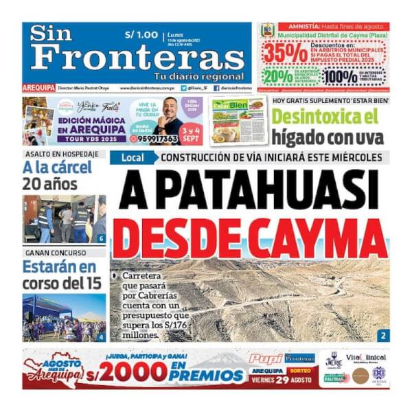 DIARIO SIN FRONTERAS AREQUIPA