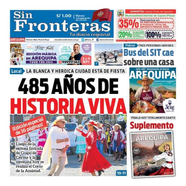 DIARIO SIN FRONTERAS AREQUIPA