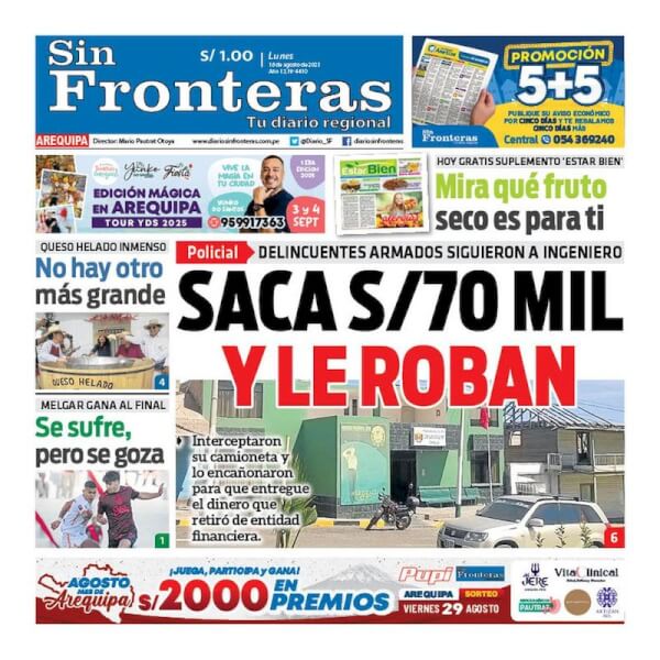 DIARIO SIN FRONTERAS AREQUIPA