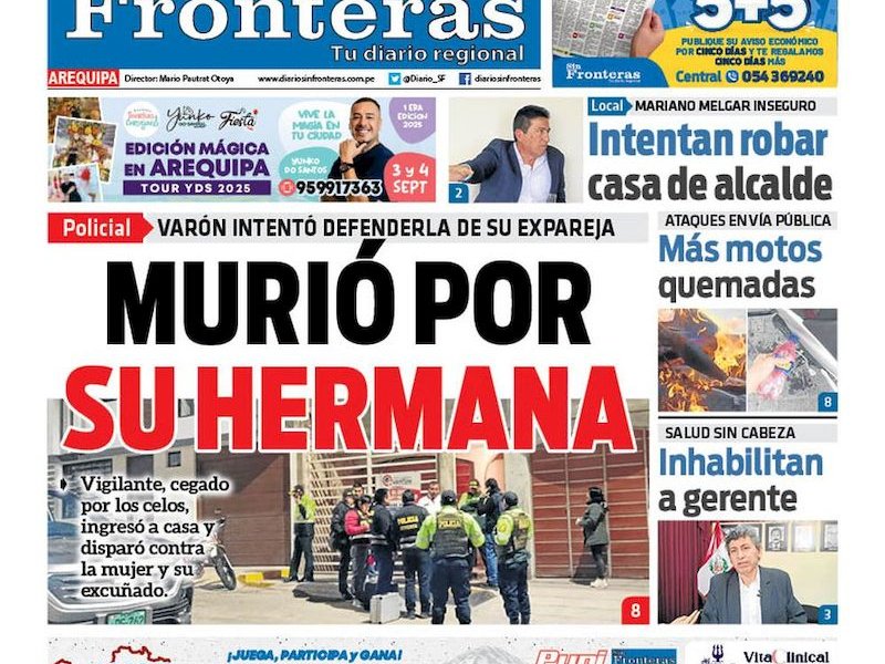 DIARIO SIN FRONTERAS AREQUIPA