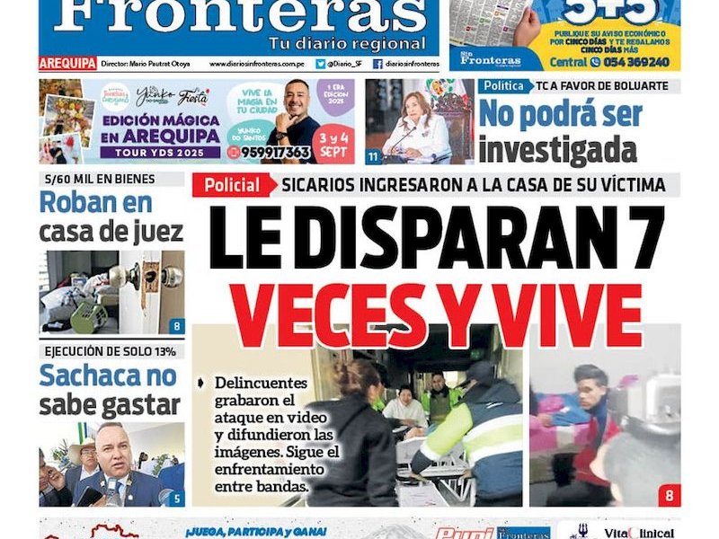 DIARIO SIN FRONTERAS AREQUIPA