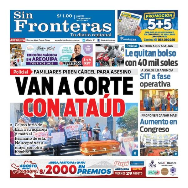DIARIO SIN FRONTERAS AREQUIPA