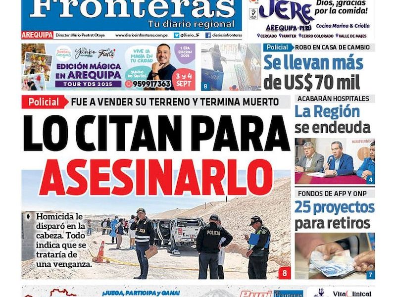 DIARIO SIN FRONTERAS AREQUIPA