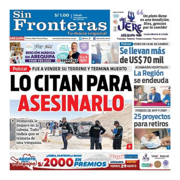 DIARIO SIN FRONTERAS AREQUIPA