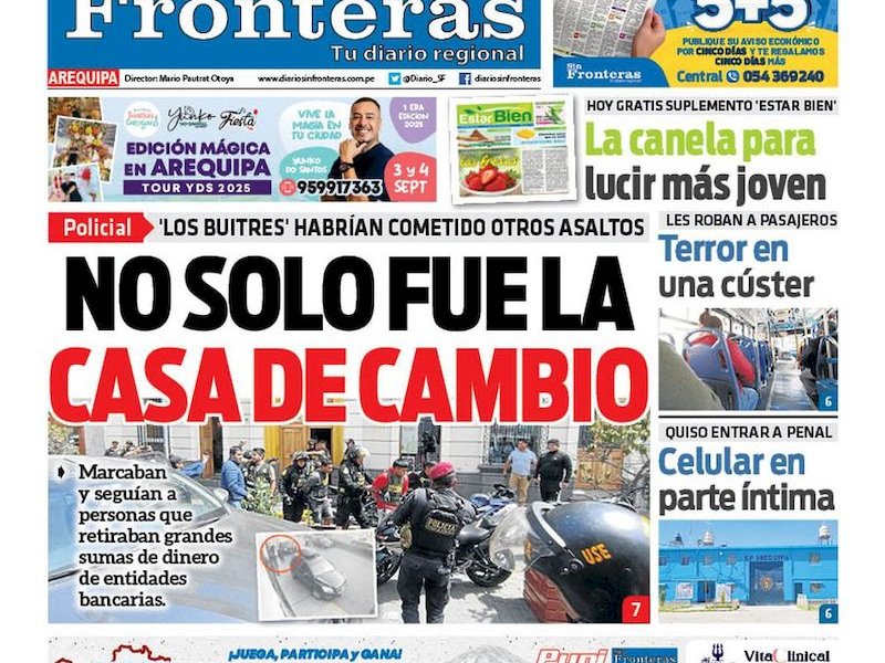 DIARIO SIN FRONTERAS AREQUIPA