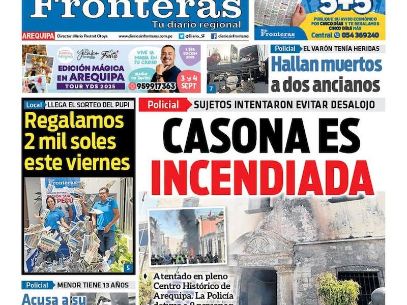 DIARIO SIN FRONTERAS AREQUIPA