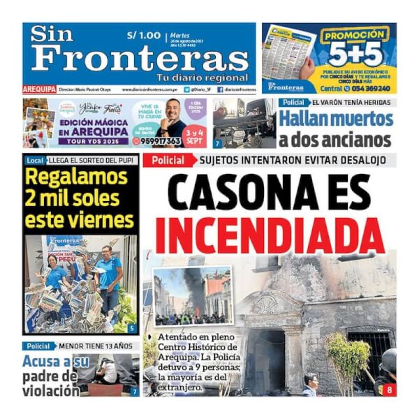 DIARIO SIN FRONTERAS AREQUIPA