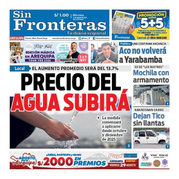 DIARIO SIN FRONTERAS AREQUIPA
