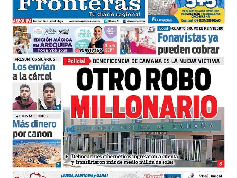 DIARIO SIN FRONTERAS AREQUIPA