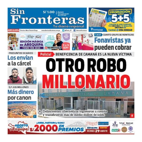 DIARIO SIN FRONTERAS AREQUIPA