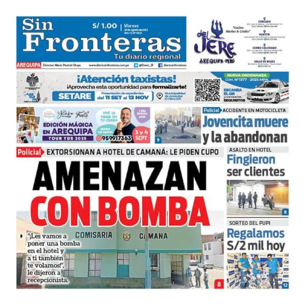 DIARIO SIN FRONTERAS AREQUIPA