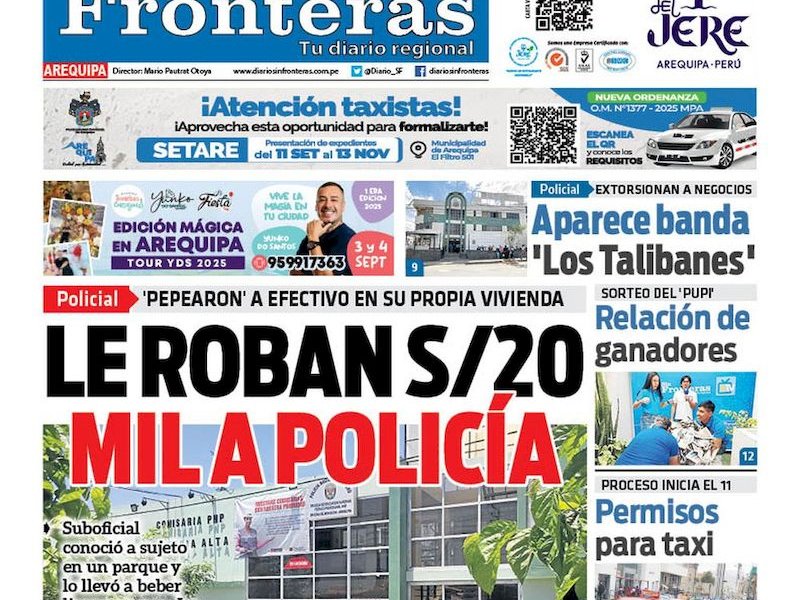 DIARIO SIN FRONTERAS AREQUIPA