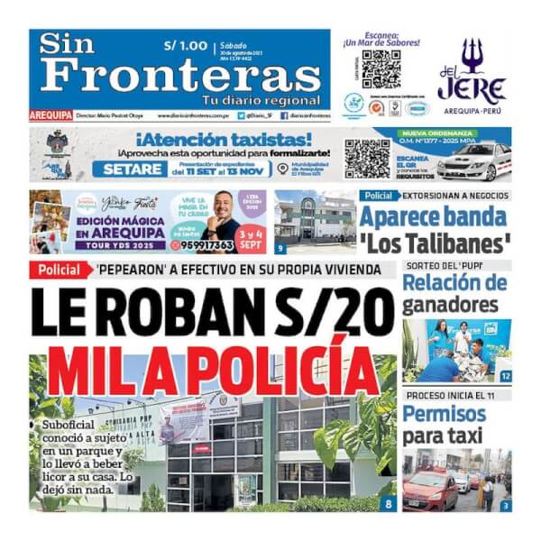 DIARIO SIN FRONTERAS AREQUIPA