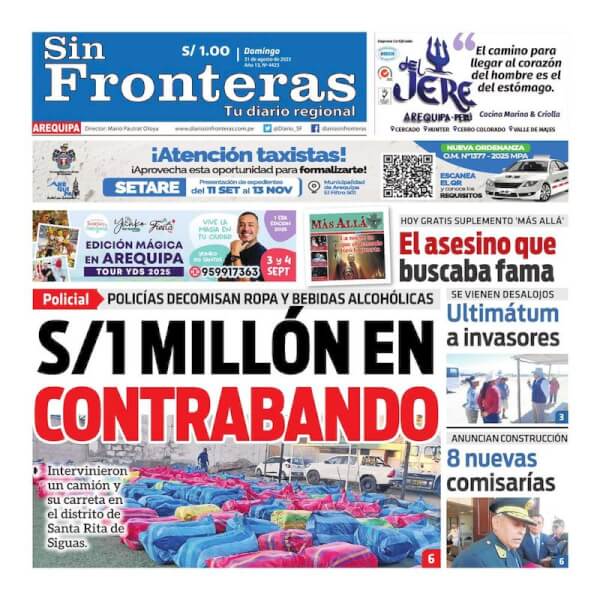 DIARIO SIN FRONTERAS AREQUIPA