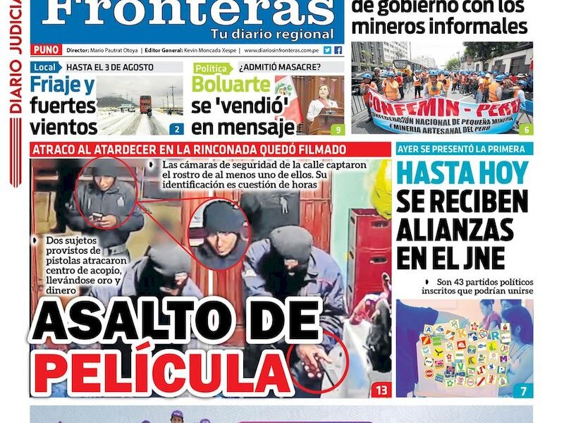 DIARIO SIN FRONTERAS PUNO