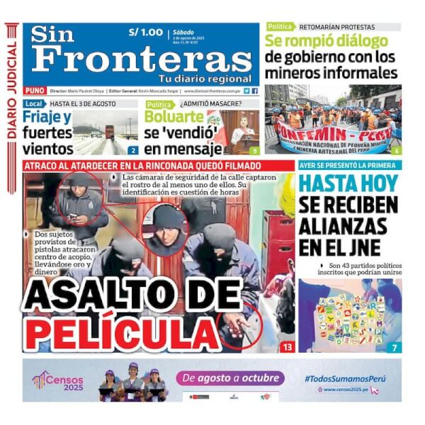 DIARIO SIN FRONTERAS PUNO