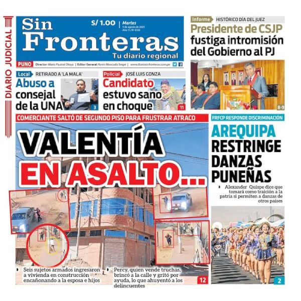 DIARIO SIN FRONTERAS PUNO