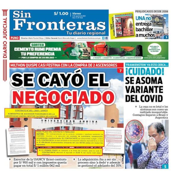DIARIO SIN FRONTERAS PUNO