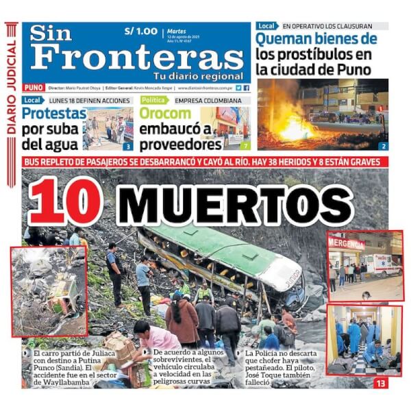 DIARIO SIN FRONTERAS PUNO