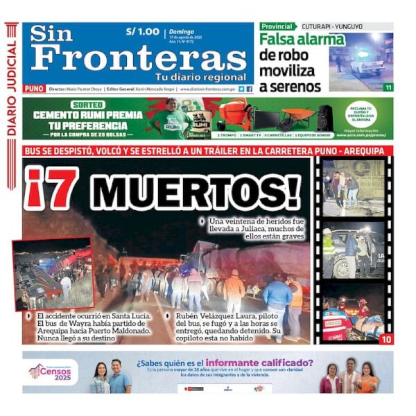 DIARIO SIN FRONTERAS PUNO