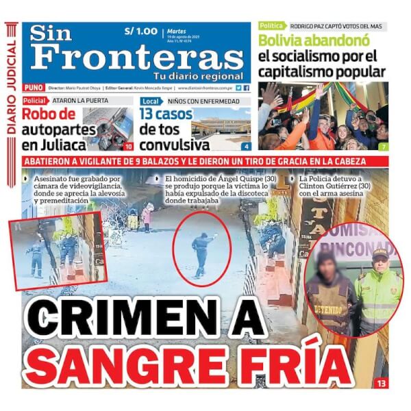 DIARIO SIN FRONTERAS PUNO