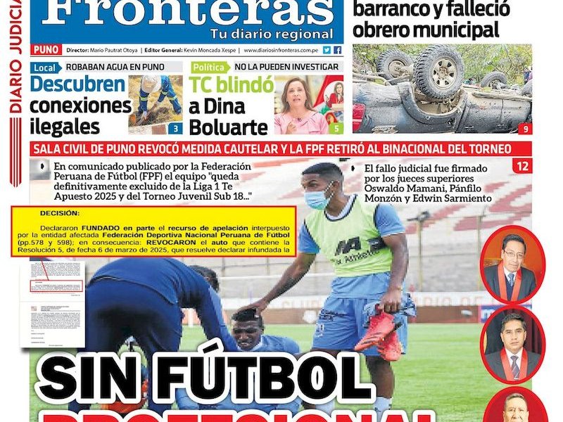 DIARIO SIN FRONTERAS PUNO