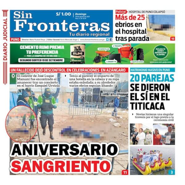 DIARIO SIN FRONTERAS PUNO