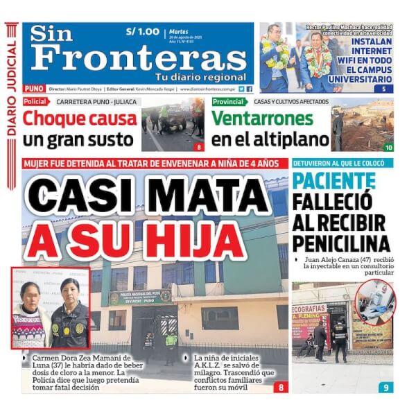 DIARIO SIN FRONTERAS PUNO