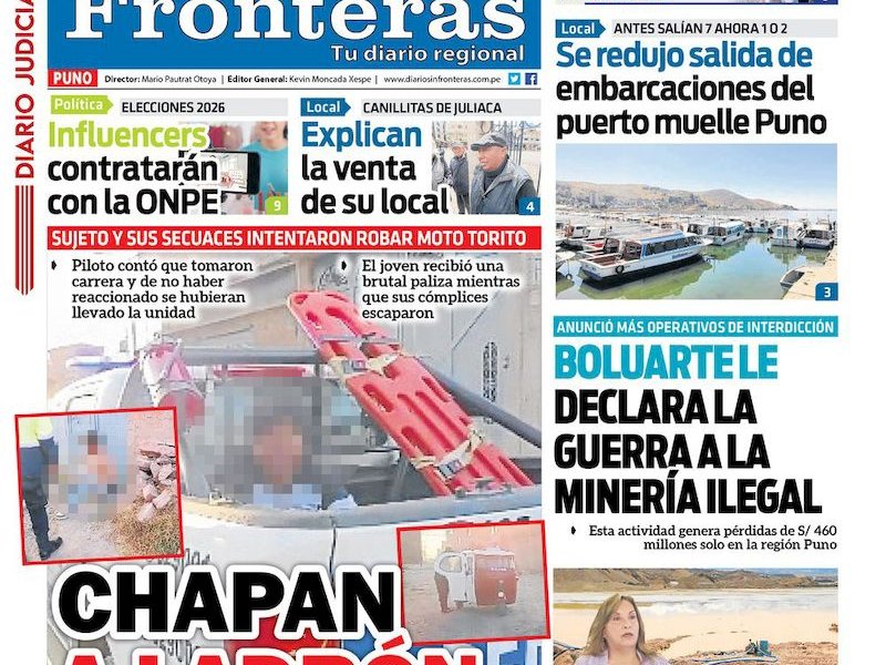 DIARIO SIN FRONTERAS PUNO
