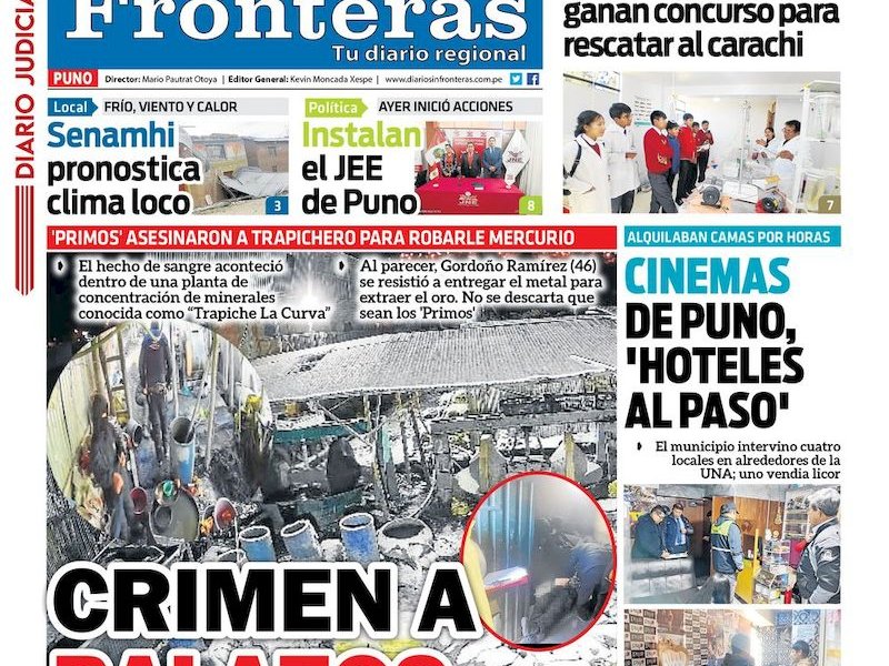 DIARIO SIN FRONTERAS PUNO