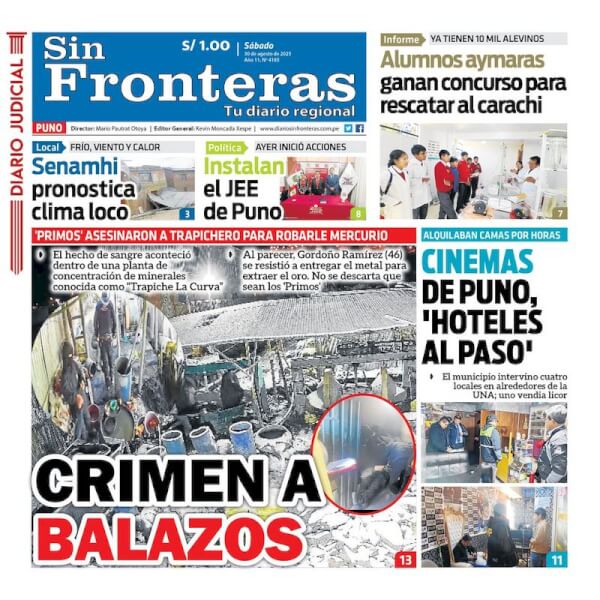 DIARIO SIN FRONTERAS PUNO