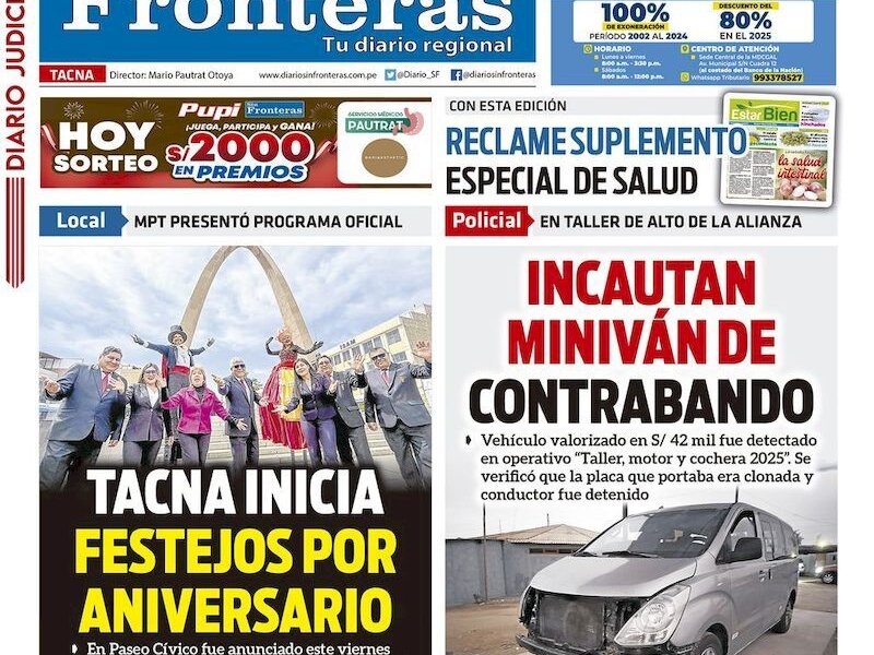 DIARIO SIN FRONTERAS TACNA