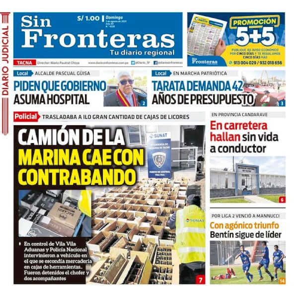 DIARIO SIN FRONTERAS TACNA