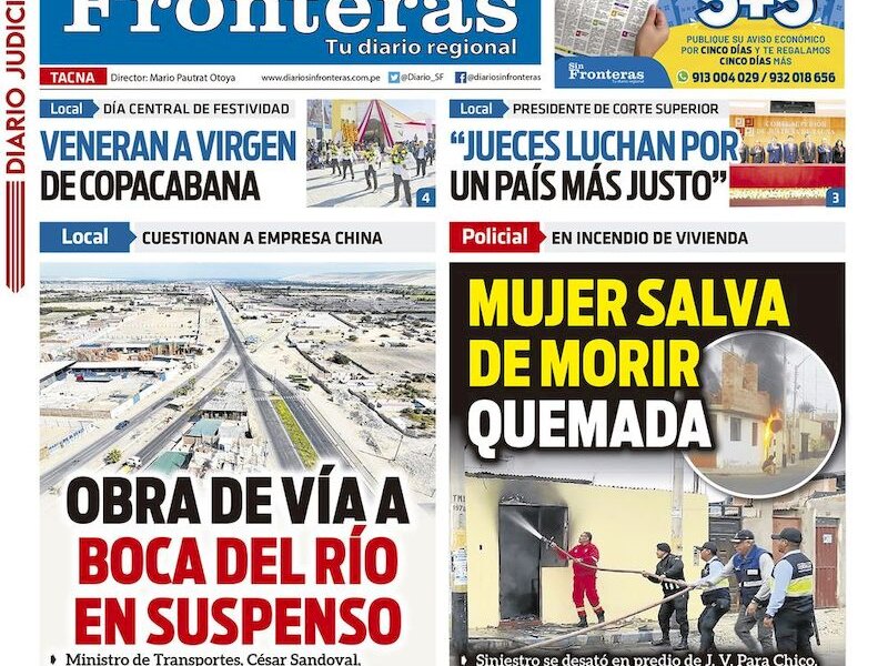 DIARIO SIN FRONTERAS TACNA
