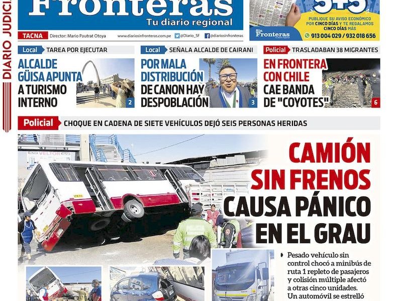 DIARIO SIN FRONTERAS TACNA